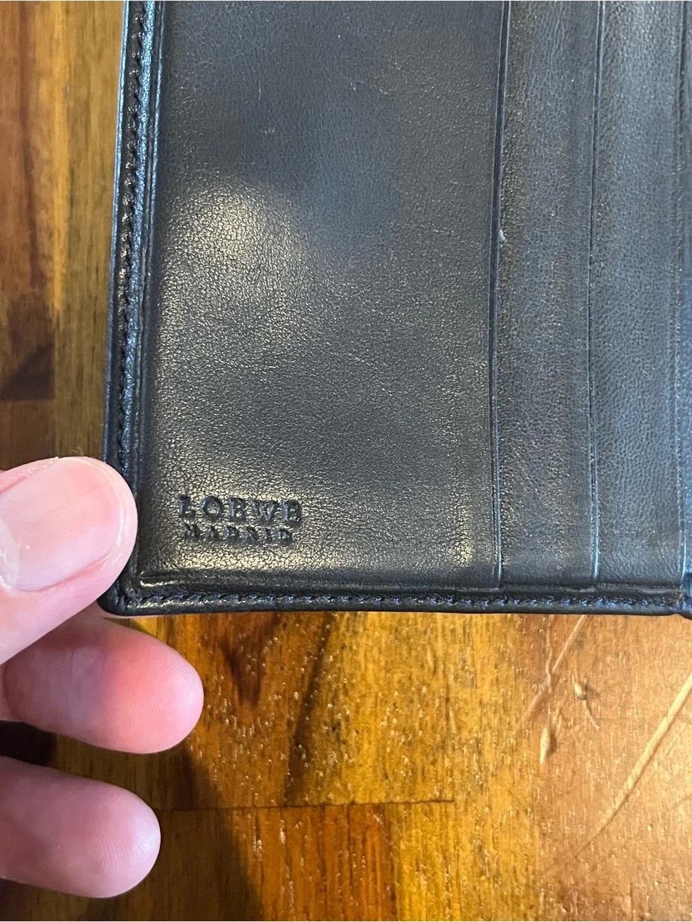 Black Loewe Compact Wallet